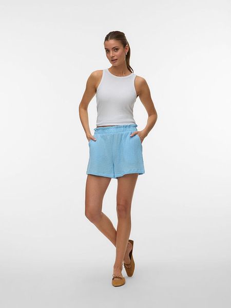 Vero Moda Szorty w kolorze błękitnym rozmiar: S. Niebieskie szorty Vero Moda, bez wzorów, z bawełny. Za 85.95 zł.