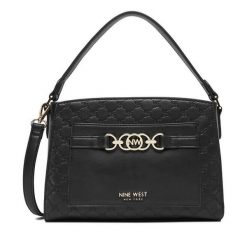 Torebka Nine West. Czarne torebki klasyczne Nine West, bez wzorów, bez dodatków. Za 199.99 zł.
