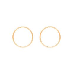 Kolczyki koła Etno pozłacane. Żółte kolczyki Lilou, pozłacane, na sztyftcie. Za 189.00 zł.