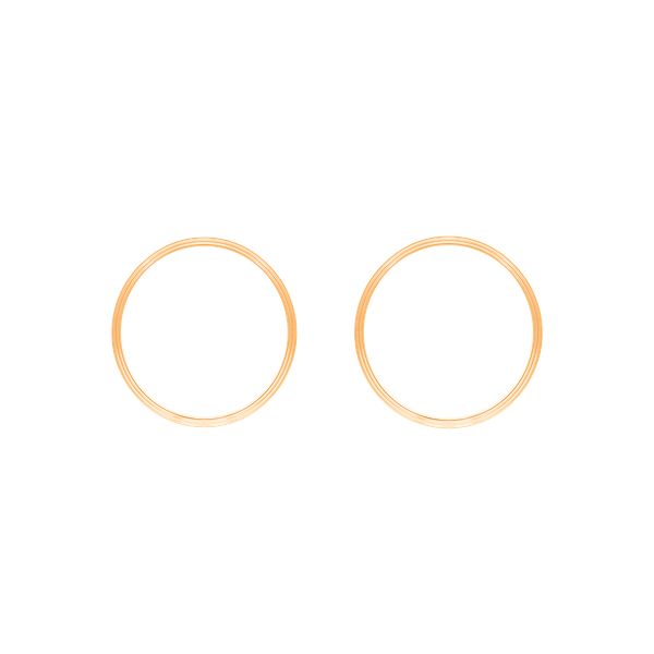 Kolczyki koła Etno pozłacane. Żółte kolczyki Lilou, pozłacane, na sztyftcie. Za 189.00 zł.