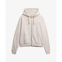 Damska bluza z kapturem zapinana na zamek Superdry Studios Relaxed. Czerwone bluzy Superdry, bez wzorów, z kapturem. Za 343.30 zł.