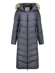 Canadian Peak Płaszcz zimowy "Capucineak" w kolorze granatowym rozmiar: XL. Niebieskie płaszcze Canadian Peak, na zimę, xl, bez wzorów, z puchu, bez kaptura. Za 217.99 zł.