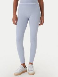 Guess Legginsy V6RB05 Z4692 Błękitny Slim Fit. Niebieskie legginsy Guess, l, z aplikacjami, z syntetyku. Za 269.99 zł.