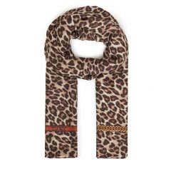 Szal Guess. Brązowe szaliki Guess, z aplikacjami. Za 199.99 zł.