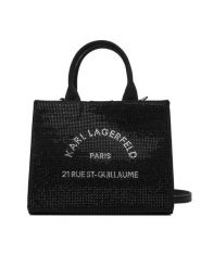 KARL LAGERFELD Torebka A4W50014 Czarny. Czarne torebki klasyczne KARL LAGERFELD, bez wzorów, ze skóry, bez dodatków. Za 549.99 zł.