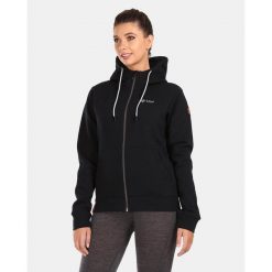 Damska bawełniana bluza Kilpi RAJANA-W. Czarne bluzy Kilpi, xs, bez wzorów, z bawełny, bez kaptura. Za 207.23 zł.