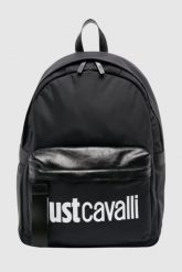 JUST CAVALLI Czarny plecak Range Institutional Logo. Czarne plecaki Just Cavalli, bez wzorów. W wyprzedaży za 499.99 zł.