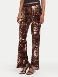 Juicy Couture Spodnie dresowe Caisa JCWBJ226339 Brązowy Flare Fit. Brązowe spodnie dresowe Juicy Couture, l, bez wzorów, z bawełny. Za 399.99 zł.