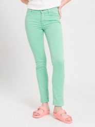 Cross Jeans Dżinsy "Anya" - Slim fit - w kolorze miętowym rozmiar: W28/L30. Zielone jeansy Cross Jeans, l, z aplikacjami, z podwyższonym stanem. Za 48.39 zł.