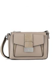 U.S. Polo Assn. Torebka BIUXT8424WVP Beżowy. Brązowe listonoszki U.S. Polo Assn., bez wzorów, z tworzywa sztucznego, bez dodatków. Za 269.99 zł.