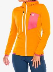 Bluza damska Ortovox Fleece Grid Hoody. Żółte bluzy sportowe ORTOVOX, xs, bez wzorów, z elastanu. Za 747.99 zł.