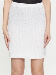 Luisa Spagnoli Spódnica mini Carapace 58326 Biały Regular Fit. Białe spódnice LUISA SPAGNOLI, s, bez wzorów, z syntetyku, mini. Za 589.99 zł.