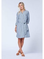 Polo Sylt Lniana sukienka w kolorze błękitnym rozmiar: 42. Niebieskie sukienki Polo Sylt, na co dzień, bez wzorów, ze lnu, bez kołnierzyka, bez ramiączek, midi, proste. Za 129.45 zł.