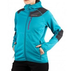 Bluza turystyczna damska Viking Yosemite Lady. Niebieskie bluzy Viking, s, bez wzorów, bez kaptura. Za 249.90 zł.
