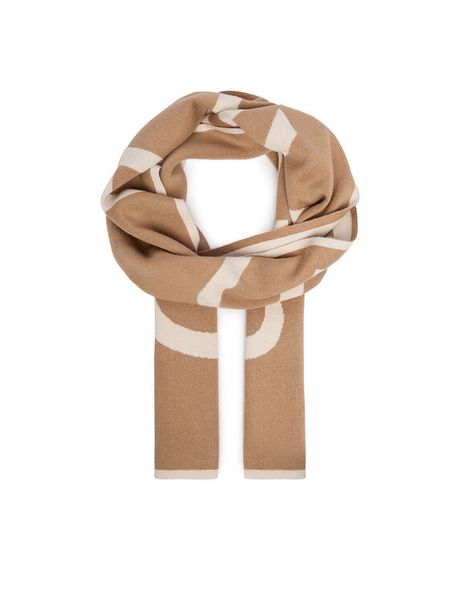 Calvin Klein Szalik LV04F8108G Brązowy jasny. Brązowe rękawiczki Calvin Klein, bez wzorów, z bawełny. Za 329.99 zł.