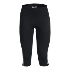 Legginsy damskie Under Armour Fly Fast 3.0 Speed Capri. Czarne legginsy Under Armour, bez wzorów. Za 276.50 zł.