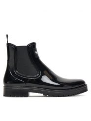 HUGO Kalosze Tabita Rain Bootie 50498397 Czarny. Czarne kalosze Hugo, bez wzorów, z tworzywa sztucznego. Za 599.99 zł.