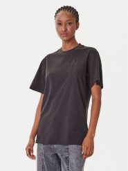 HUGO T-Shirt Vintage 50550901 Czarny Relaxed Fit. Czarne t-shirty Hugo, xxl, bez wzorów, z bawełny, bez kołnierzyka, bez ramiączek. Za 279.99 zł.