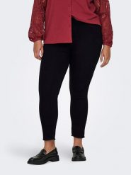ONLY Carmakoma Dżinsy - Skinny fit - w kolorze czarnym rozmiar: 42/L32. Czarne jeansy Only Carmakoma, l, z aplikacjami. Za 79.21 zł.