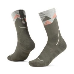 Skarpetki sportowe dla dorosłych Thermonet Crew Socks. Zielone skarpety Buff, bez wzorów, z elastanu. Za 129.99 zł.