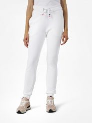 ROSSIGNOL Spodnie dresowe "Logo" w kolorze białym rozmiar: L. Białe spodnie dresowe Rossignol, l, bez wzorów, z dresówki. Za 183.59 zł.