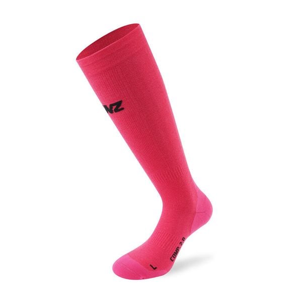 Skarpety kompresyjne Lenz 2.0 Merino. Czerwone skarpety LENZ, bez wzorów. Za 169.40 zł.
