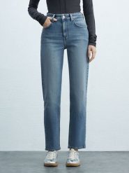 LTB Dżinsy "Wanda" - Straight fit - w kolorze niebieskim rozmiar: W30/L. Niebieskie jeansy LTB, l, z aplikacjami, z podwyższonym stanem. Za 173.99 zł.