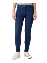 Wrangler Jeansy 112342897 Granatowy Skinny Fit. Niebieskie jeansy Wrangler, bez wzorów. Za 264.99 zł.