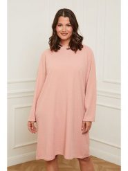Curvy Lady Sukienka w kolorze jasnoróżowym rozmiar: 40/42. Różowe sukienki Curvy Lady, bez wzorów, klasyczne, bez kołnierzyka, bez ramiączek, midi. Za 61.60 zł.