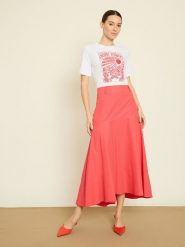 BGN Spódnica w kolorze koralowym rozmiar: 40. Czerwone spódnice BGN, na imprezę, bez wzorów, midi. Za 100.99 zł.