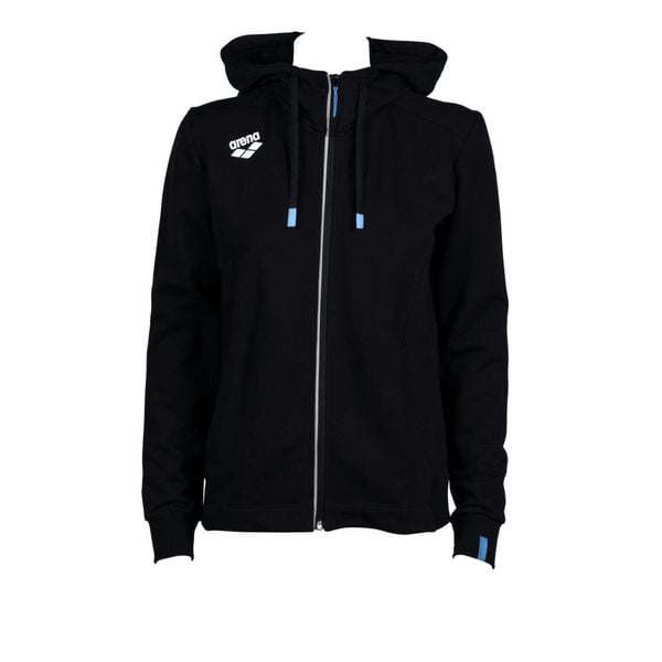 Bluza damska na basen Arena Dorosły Team Hooded Jacket Panel. Czarne bluzy Arena, xs, bez wzorów, z bawełny, z kapturem. Za 349.00 zł.