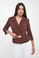 Żakiet dwurzędowy z paskiem ELISABETTA FRANCHI. Marynarki i żakiety Elisabetta Franchi, bez wzorów. Za 2,509.00 zł.