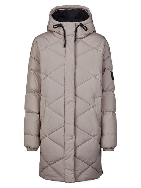 ELBSAND Płaszcz pikowany "Yva" w kolorze beżowym rozmiar: S. Brązowe płaszcze ELBSAND, s, bez wzorów, bez kaptura. Za 327.87 zł.