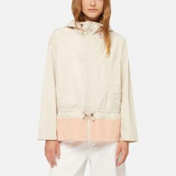 Kurtka Geox Model W Bulmya Parka Kolor Beżowy. Brązowe kurtki Geox, bez wzorów, z tkaniny, bez kaptura. Za 524.99 zł.