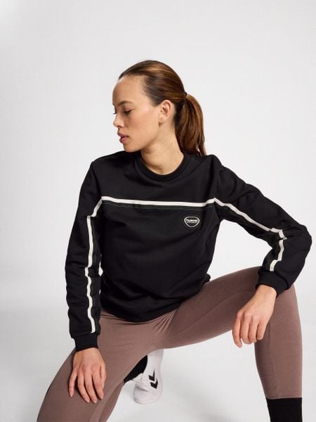 Bluza damska Hummel Lgc Mai Boxy. Czarne bluzy Hummel, xs, z aplikacjami, z bawełny, bez kaptura. Za 180.00 zł.