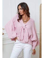 So Cachemire Sweter "Chiwel" w kolorze jasnoróżowym rozmiar: L. Różowe swetry So Cachemire, l, bez wzorów, z wełny, bez ramiączek. Za 231.68 zł.