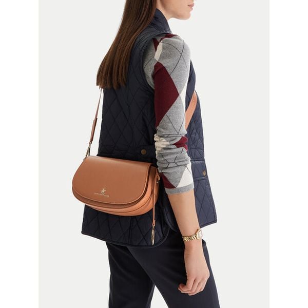 Torebka Beverly Hills Polo Club. Brązowe listonoszki Beverly Hills Polo Club, bez wzorów, bez dodatków. Za 142.99 zł.