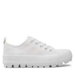 Tenisówki Big Star Shoes. Białe trampki BIG STAR SHOES, bez wzorów, bez zapięcia. Za 189.99 zł.