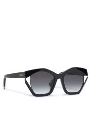 Furla Okulary przeciwsłoneczne WD00130 BX1892 H7200 Czarny. Czarne okulary przeciwsłoneczne Furla, bez wzorów, z tworzywa sztucznego. Za 869.99 zł.