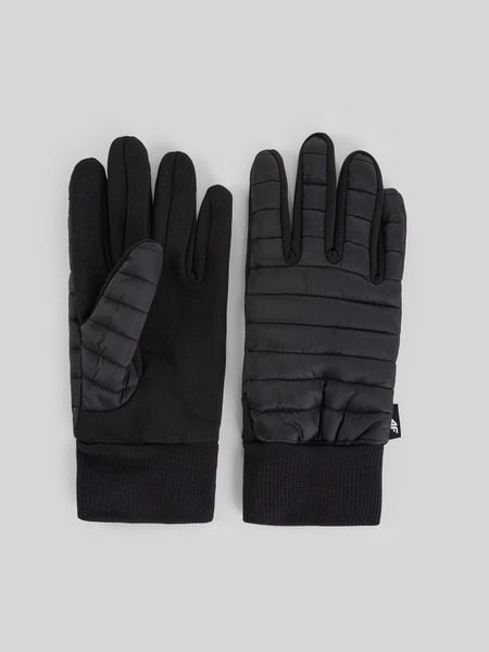 4F Rękawiczki Touch Screen uniseks - czarne XL. Czarne rękawiczki 4f, bez wzorów, biznesowe. Za 69.99 zł.