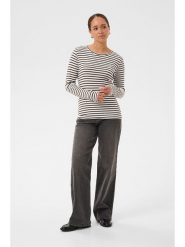 Kaffe Koszulka w kolorze kremowym rozmiar: XL. Brązowe bluzki Kaffe, xl, bez wzorów, bez kołnierzyka, bez ramiączek. Za 149.95 zł.