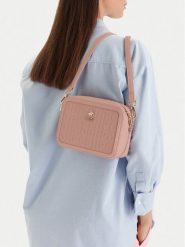 Beverly Hills Polo Club Torebka EO-BHPC-S-001-09 Różowy. Czerwone listonoszki Beverly Hills Polo Club, bez wzorów, z materiału, bez dodatków. Za 249.99 zł.