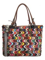Beagles Skórzana torebka ze wzorem - 38 x 29 x 15 cm rozmiar: onesize. Torby na ramię Beagles, bez wzorów, z materiału, przez ramię, bez dodatków. Za 287.45 zł.