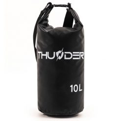 Worek wodoodporny, torba wodoszczelna, plecak turystyczny na deskę SUP 10L. Czarne torby na ramię THUNDER, bez wzorów, z materiału, sportowe, na ramię, bez dodatków. Za 30.00 zł.