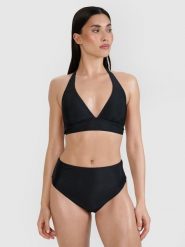 4F Góra od bikini damska - czarna XS. Czarne szorty 4f, bez wzorów, z elastanu, eleganckie. Za 79.99 zł.