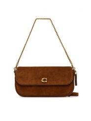 Coach Torebka Brook Flap CDD05 Brązowy. Brązowe torebki klasyczne Coach, bez wzorów, ze skóry, bez dodatków. Za 1,299.00 zł.