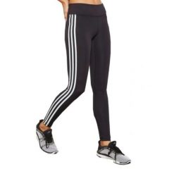 Damskie legginsy do biegania Adidas 3Stripes czarne. Czarne legginsy Adidas, m, bez wzorów, do biegania. Za 276.40 zł.