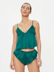 Bluebella Piżama Faye 42099 Zielony Regular Fit. Zielone piżamy BlueBella, bez wzorów, z syntetyku, bez ramiączek. Za 159.99 zł.