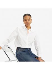 Levi's Koszula w kolorze białym rozmiar: S. Białe koszule Levi's®, s, bez wzorów, z bawełny, bez kołnierzyka, bez ramiączek. Za 99.95 zł.