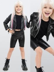 Denokids Szorty w kolorze czarnym rozmiar: 110. Czarne szorty Denokids, bez wzorów. Za 43.99 zł.